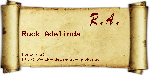 Ruck Adelinda névjegykártya